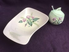 CARLTON WARE Australian Design SHAPED DISH + SUGAR BOWL (or Preserve / Jam)