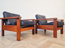 2 Vintage Mid Century Solid