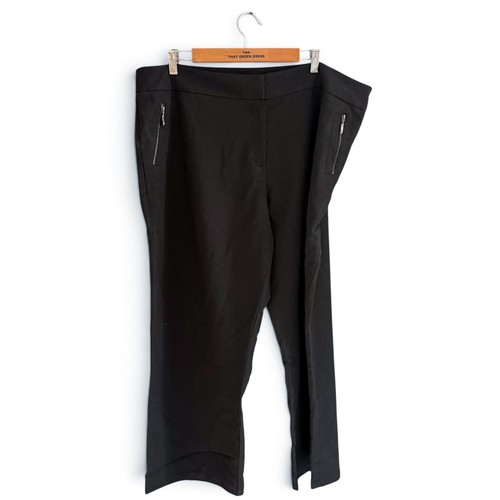 Ladies black bootcut trousers - ladies,