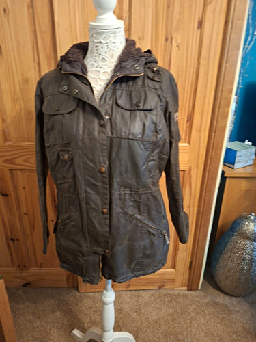 Barbour brown waxed - barbour, cotton