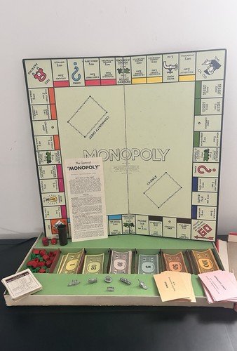 Vintage monopoly board - vintage,