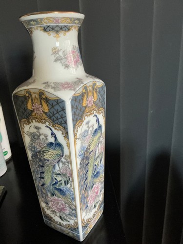 Slim peacock vase - slim,