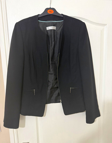 Planet black blazer jacket - planet, uk