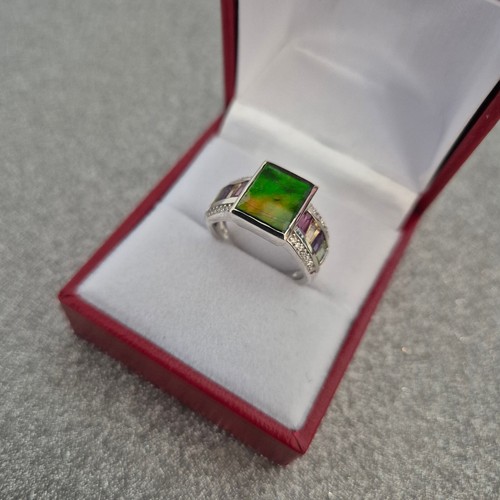 Canadian ammolite gemstone - canadian, &