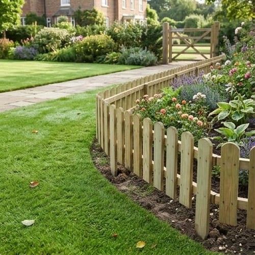 Pack wooden garden border - wooden,