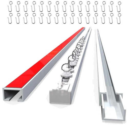 Adhesive curtain track 4ft - curtain,
