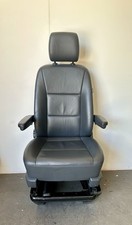 VW T5 T6 Transporter Caravelle Front Passenger Seat Genuine Leather Heated Base