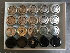 20 Miniature EMPTY Jam Jars Wilkin & Son Ltd Tiptree & Others. Used / Washed 🛍️