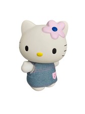HELLO KITTY FIGURE 7.5" VINYL FIGURE SANRIO 2002 DENIM DRESS POSEABLE HEAD