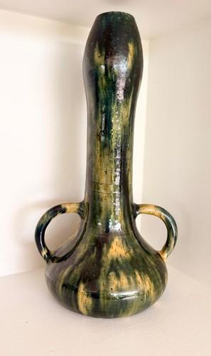 Art nouveau ceramic vase - ceramic,