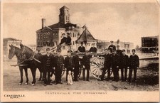 Postcard Centerville Fire