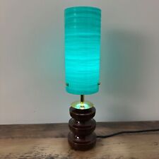 Vintage Retro Spun Fibreglass Lamp Shade British Made By Royale 9 x 4 Turquoise