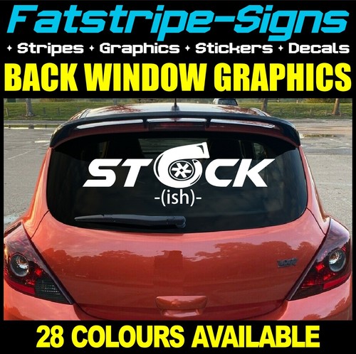 Stock ish back window - window, car
