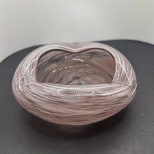 Japanese Art Glass Ashtray Ikebana Vessel Fukuoka Tokushu Glass Co Tajima 