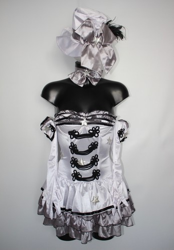 White cabaret girl - white,