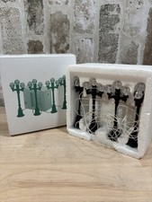 ⭐️Department 56 Heritage Village Double Street Lamps⭐️Set Of 4⭐️