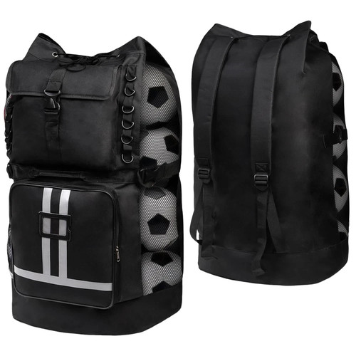 Soccer ball bag with - bag, pockets