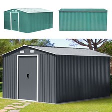 4x6-12x10ft Garden Metal Shed