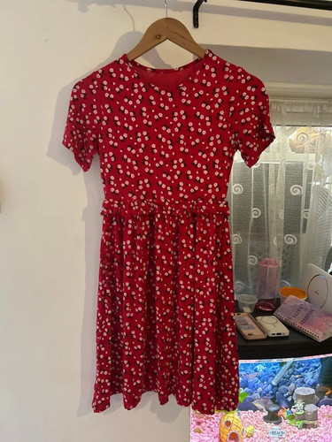 Red boohoo summer dress size - , 8