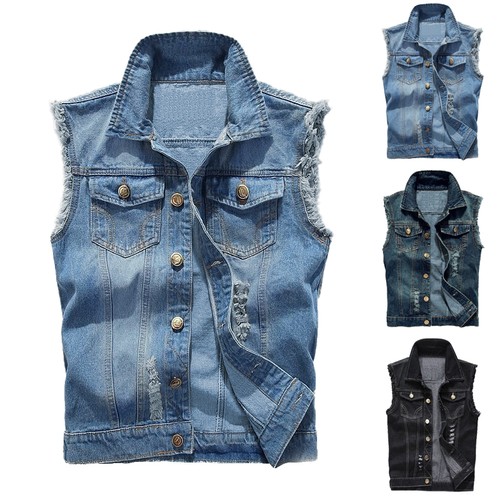 Men vintage biker - vintage, denim