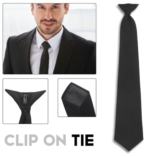 Mens plain black - black, clip