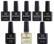 BLUESKY TOP AND BASE COAT-Nail Gel Polish UV LED Top Coat, No Wipe,10ml,15ml