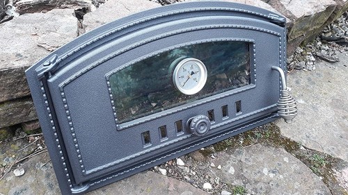Cast iron pizza oven - iron, with