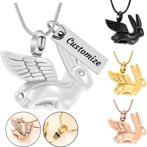 Cremation jewelry bunny rabbit - jewelry,