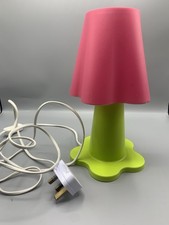 IKEA Smila Blomma Kids Flower Lamp Green Pink Table Light Tested & Working