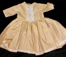 DRESS FOR ANTIQUE DOLL, DOLL