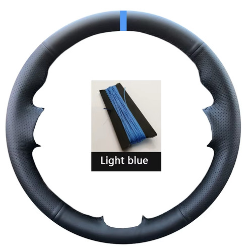 Black suede car steering - black,