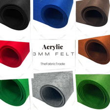 Thick 3mm acrylic felt - thick, fabric