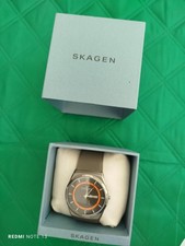 SKAGEN MENS MELBYE TITANIUM CHARCOAL STEEL MESH DAY DATE WATCH  BRAND NEW IN BOX