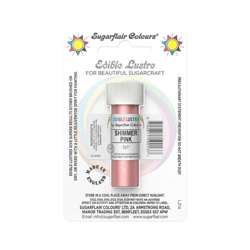 Shimmer pink edible lustre - shimmer,