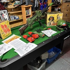 Johnny Seven Oma With Boxed Mike Phone Set Hand Held Phone Set Played Condition