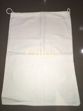 BRAND NEW CHLOE LARGE WHITE LOGO EMPTY DUST BAG DRAWSTRING L44xW30 CM SHOES BAGS