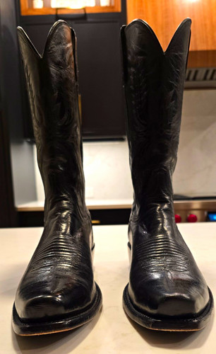 Lucchese men black leather - lucchese,