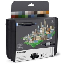 Winsor & Newton ProMarker Wallet – 24+1 Architectural Set