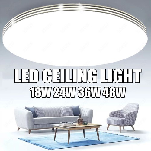 Round flat panel led ceiling - ,