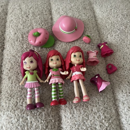 Strawberry shortcake dolls - strawberry, x3