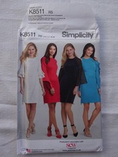 SIMPLICITY  K8511 LADIES  DRESS  SEWING PATTERN MULTI SIZES  14 TO 22