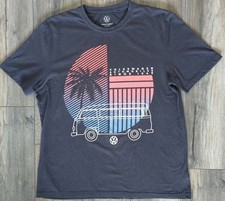 VW Bus T-Shirt Size 2XL Volkswagen Grey Graphics Skate Surf Gift Present
