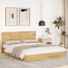 Bed Frame with Headboard Solid