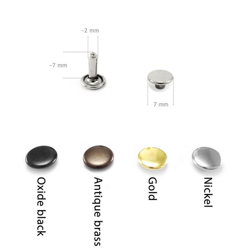 Double cap rivets 7 - cap,
