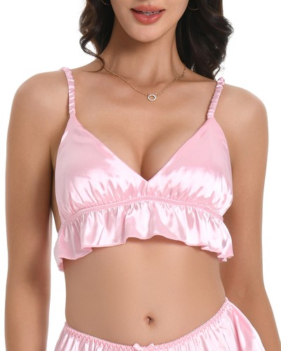 Satini sissy frilly - satini, ruffled