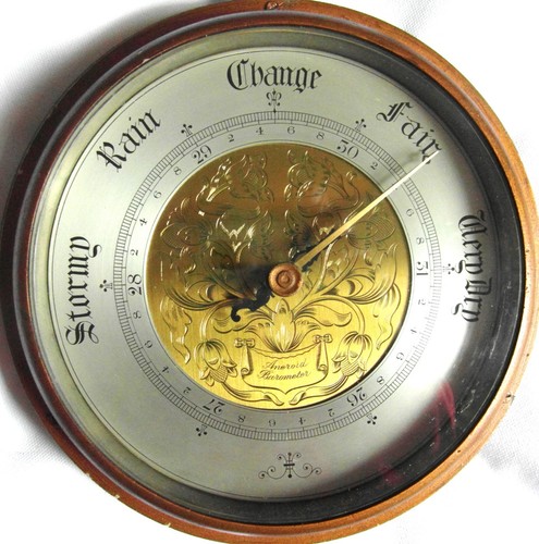 Restored victorian barometer - restored,
