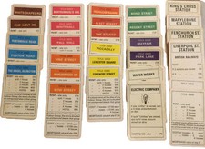 INDIVIDUAL 1990’s Hasbro MONOPOLY TITLE DEED VARDS Choose & Select