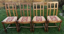 4 Oak Matching Dining Chairs