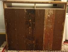 Rustic solid wood Sideboard With Veneer Interior Structure - DIY Made 