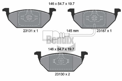 Front brake pad - brake,
